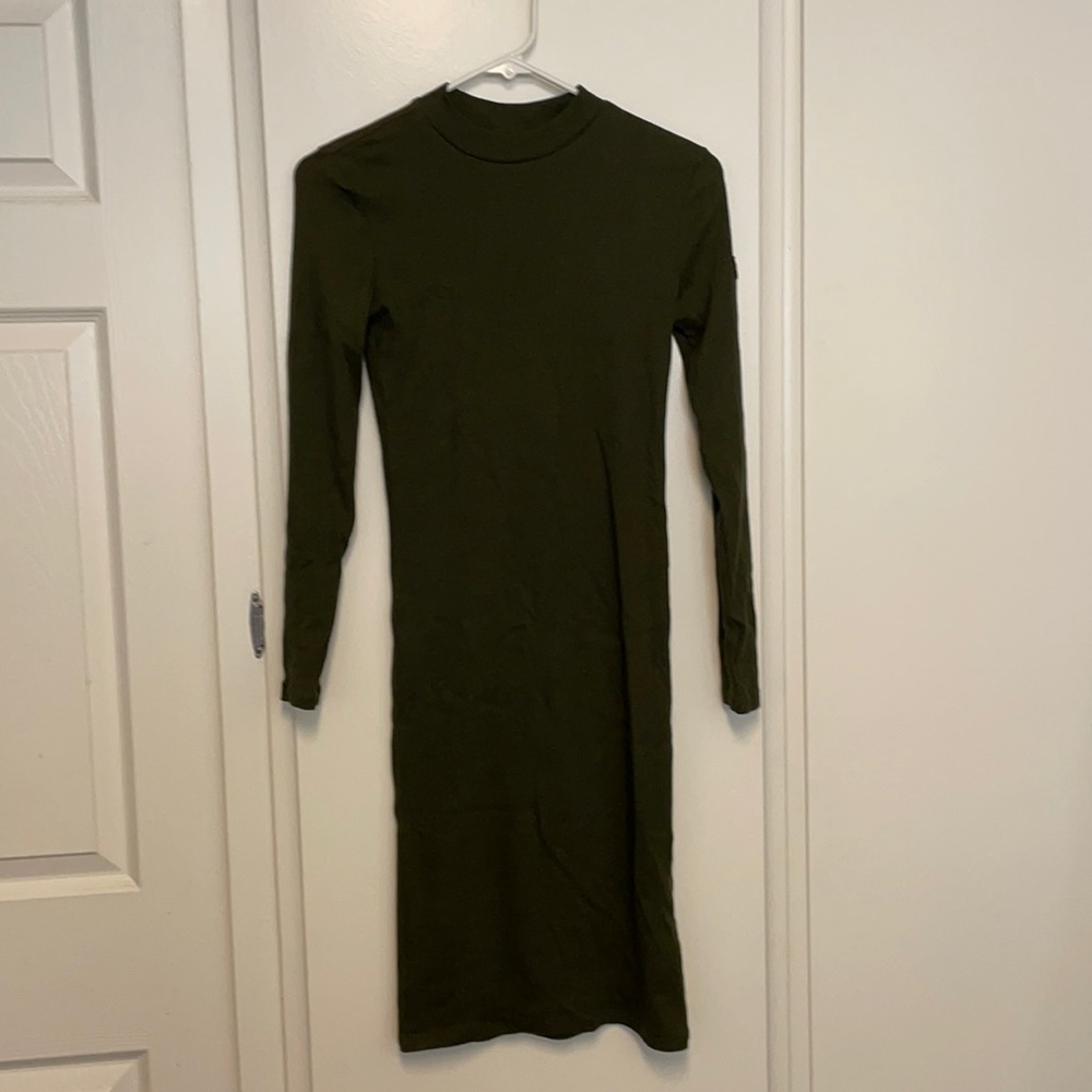 Olive green dress